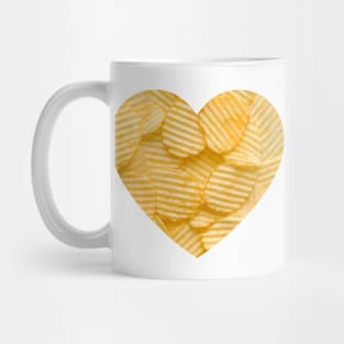 Ripple Potato Chips Photo Heart Mug